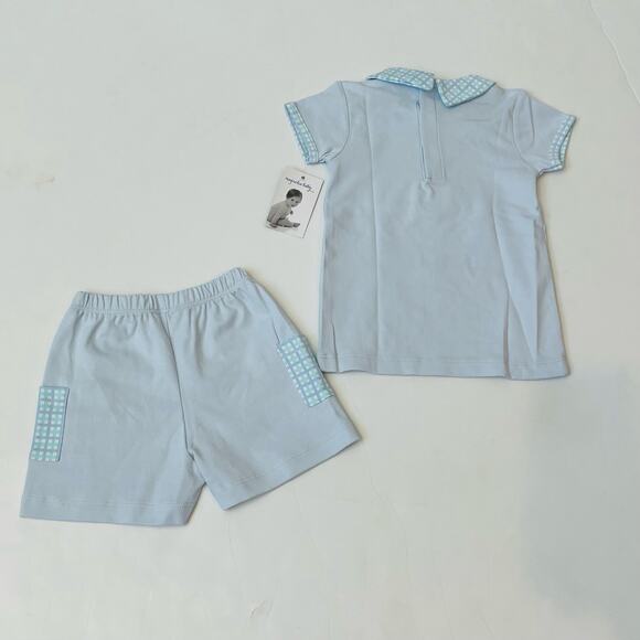 NWT (Please Read) Magnolia Baby Size 4 Happy Bunny Collar Short Set - Picture 4 of 7